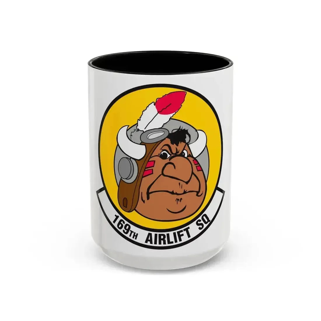 169 Airlift Squadron (U.S. Air Force) Accent Coffee Mug 15oz Black - Go Mug Yourself