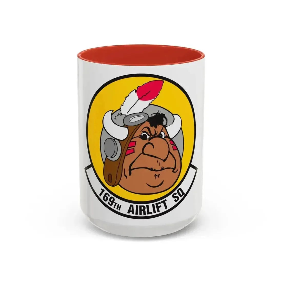 169 Airlift Squadron (U.S. Air Force) Accent Coffee Mug 15oz Red - Go Mug Yourself