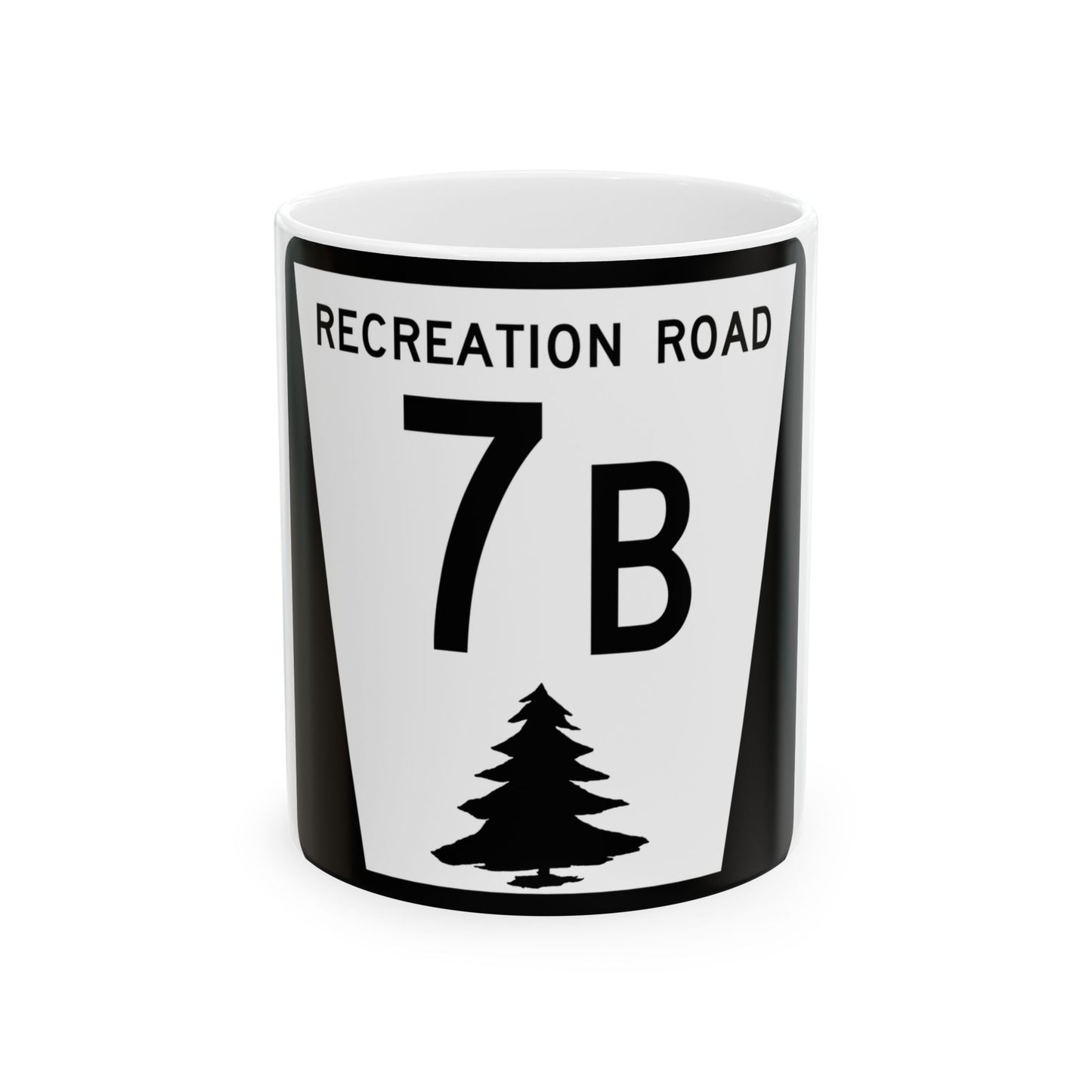 N REC 7B (Nebraska) (Road Sign) White Coffee Mug
