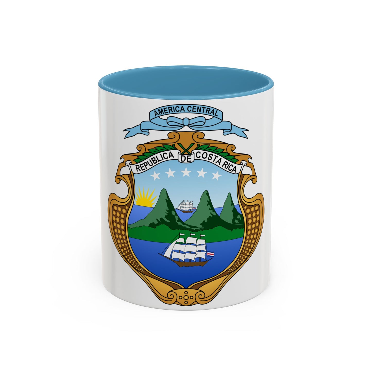 Coat of arms of Costa Rica (1906-1964) - Accent Coffee Mug