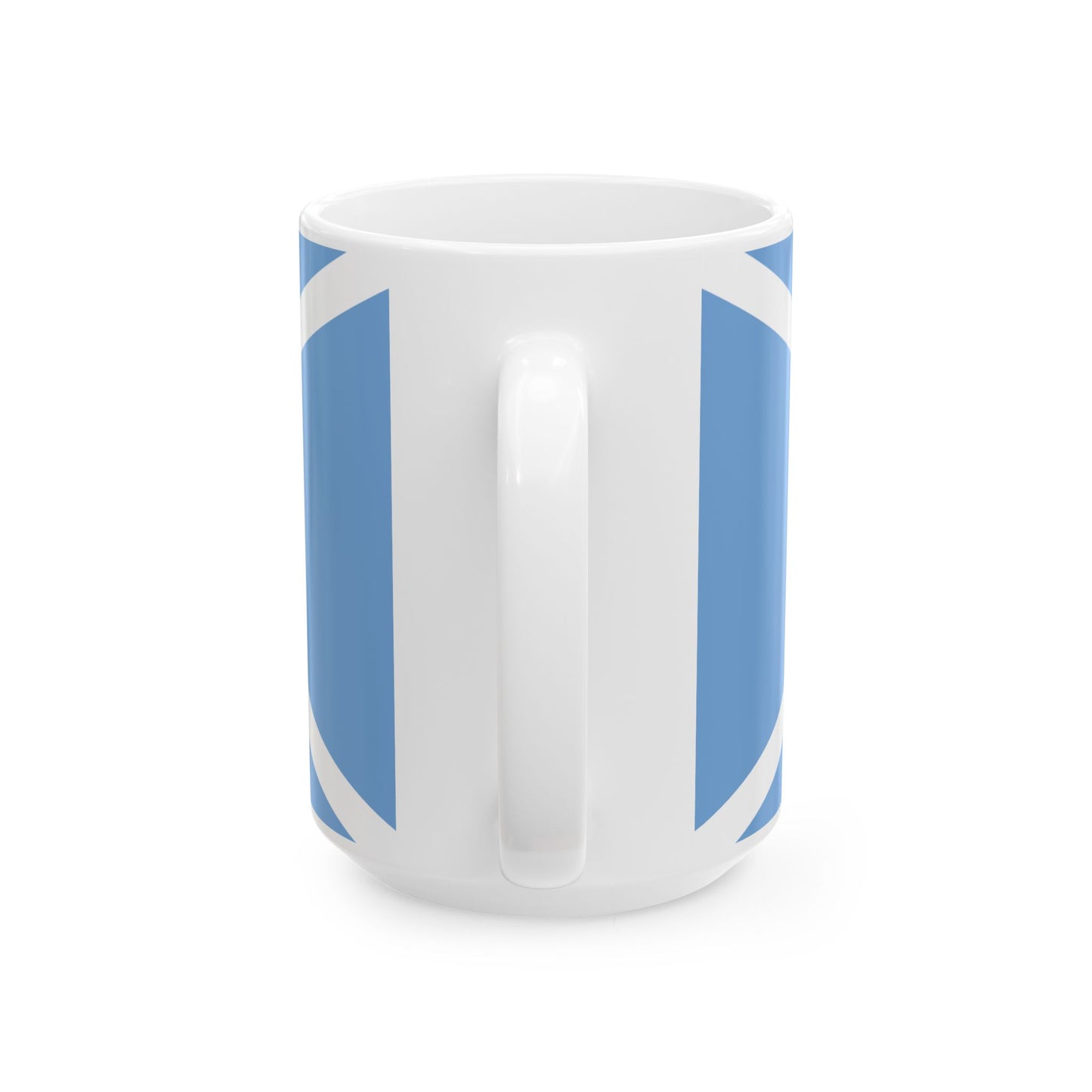 House flag of the Argentine Shipping Lines Company ELMA (Argentina) White Coffee Mug
