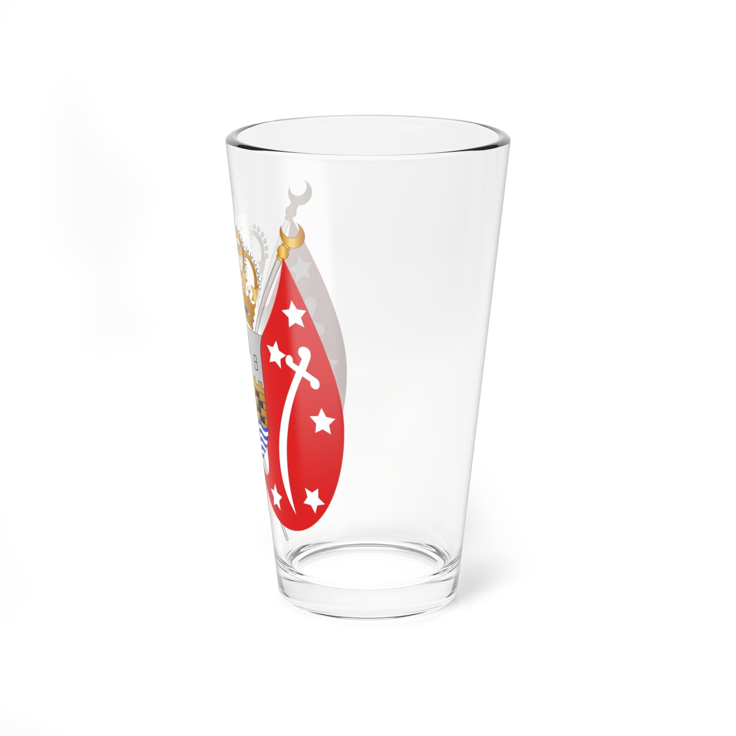 Coat of arms of Yemen 1962 (Yemen) (Coat of Arms) Pint Glass 16oz
