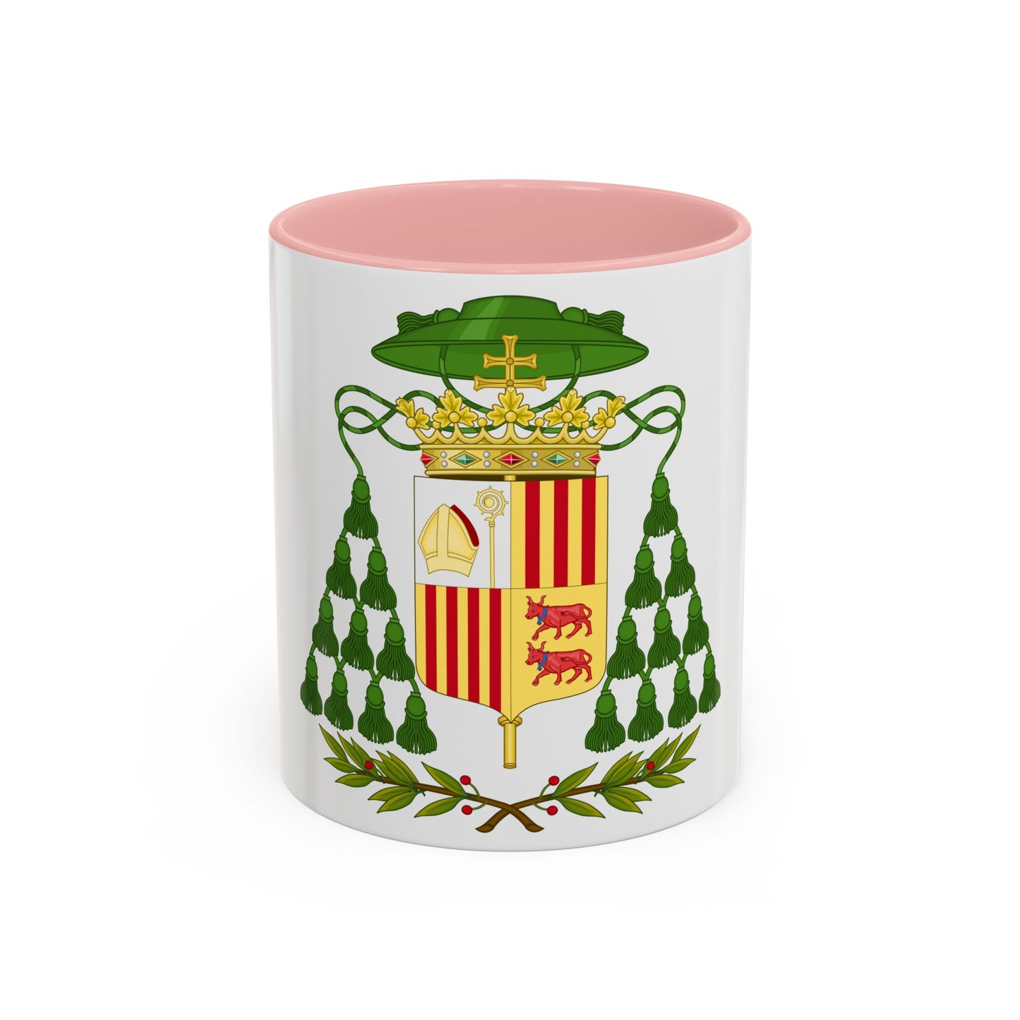 Historical Coat of Arms of Ecclesiastic Co-Prince of Andorra - Accent Coffee Mug