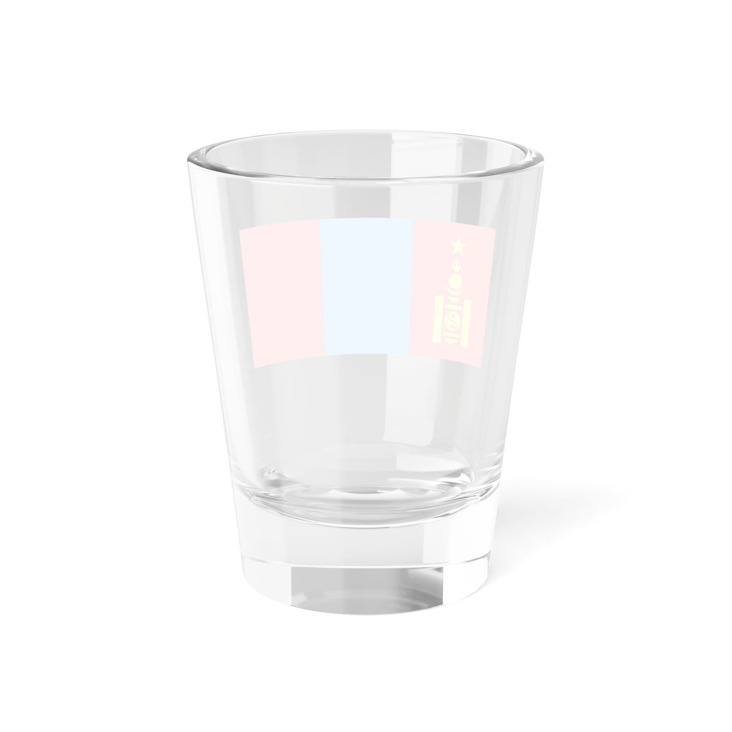 Flag of the Mongolian Peoples Republic 1945-1992 variant (Mongolia) Shot Glass 1.5oz
