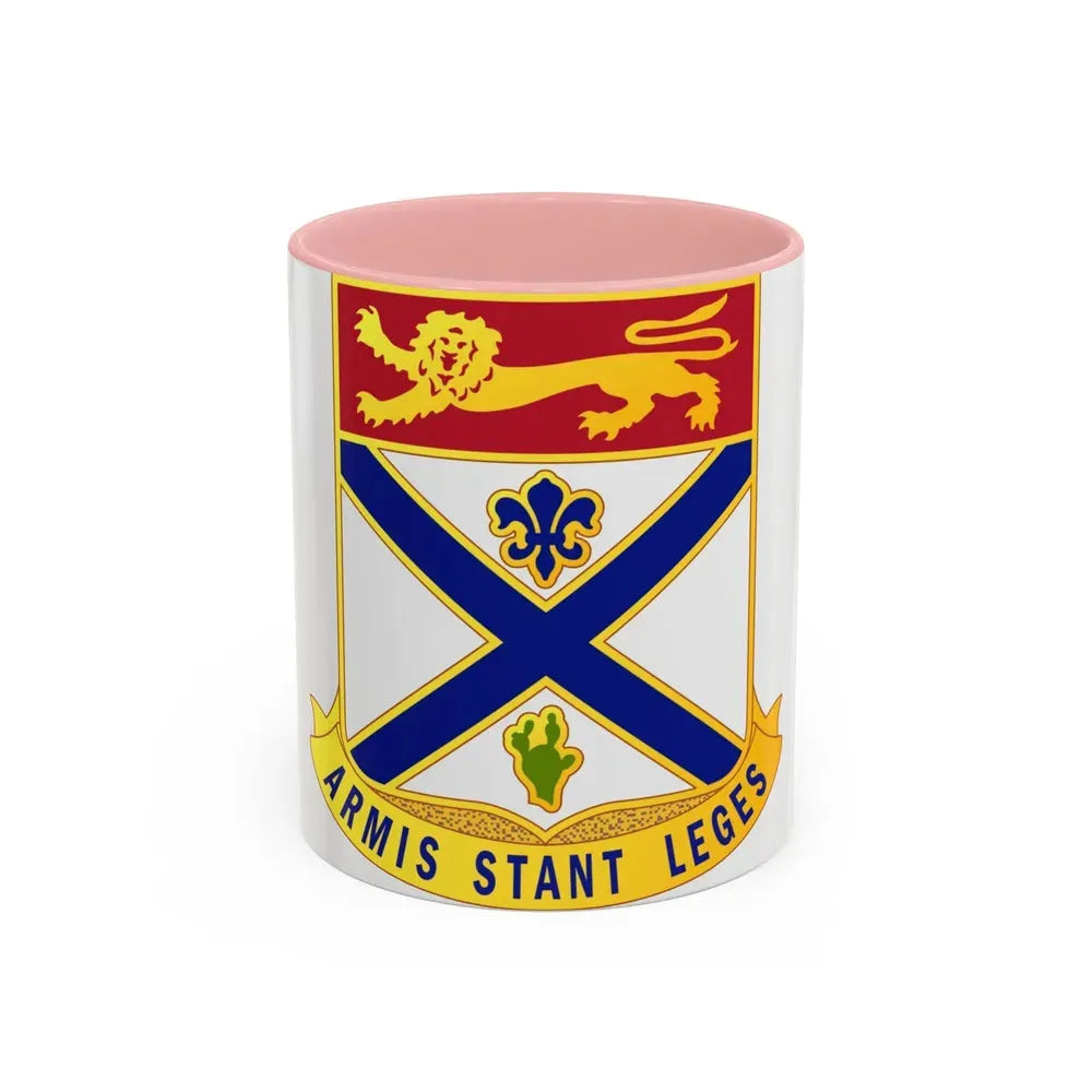 169th Infantry Regiment (U.S. Army) Accent Coffee Mug 11oz Pink - Go Mug Yourself