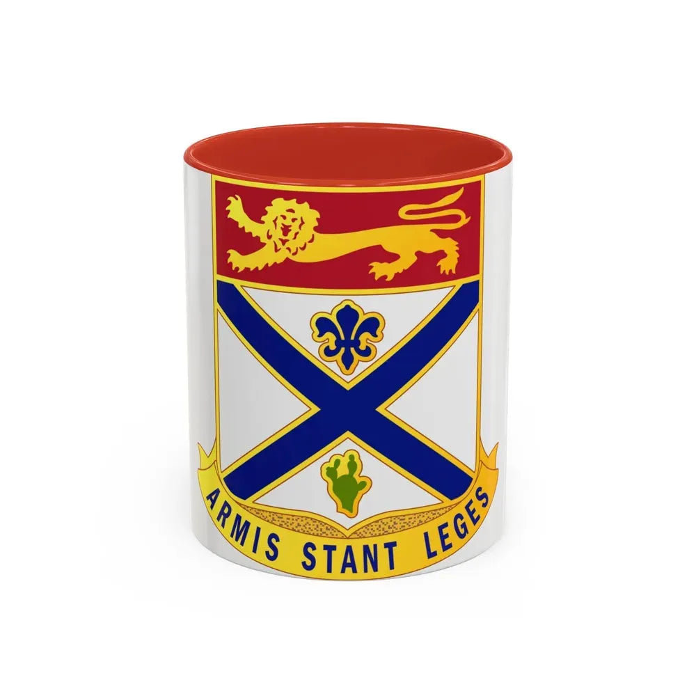 169th Infantry Regiment (U.S. Army) Accent Coffee Mug 11oz Red - Go Mug Yourself