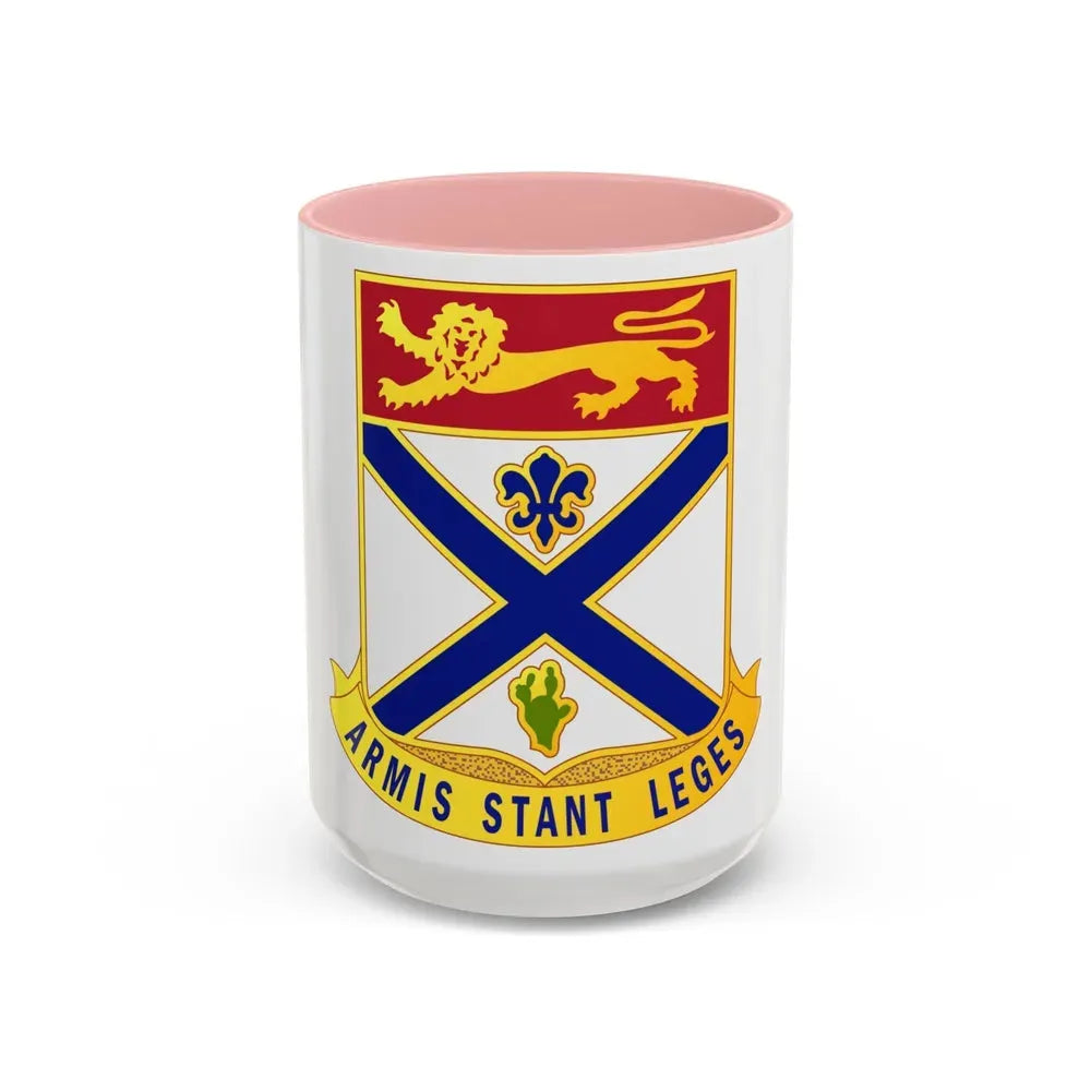 169th Infantry Regiment (U.S. Army) Accent Coffee Mug 15oz Pink - Go Mug Yourself
