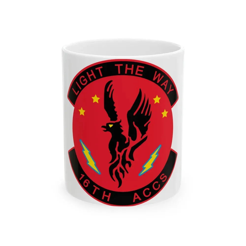 16TH ACCS (U.S. Air Force) White Coffee Mug 11oz - Go Mug Yourself