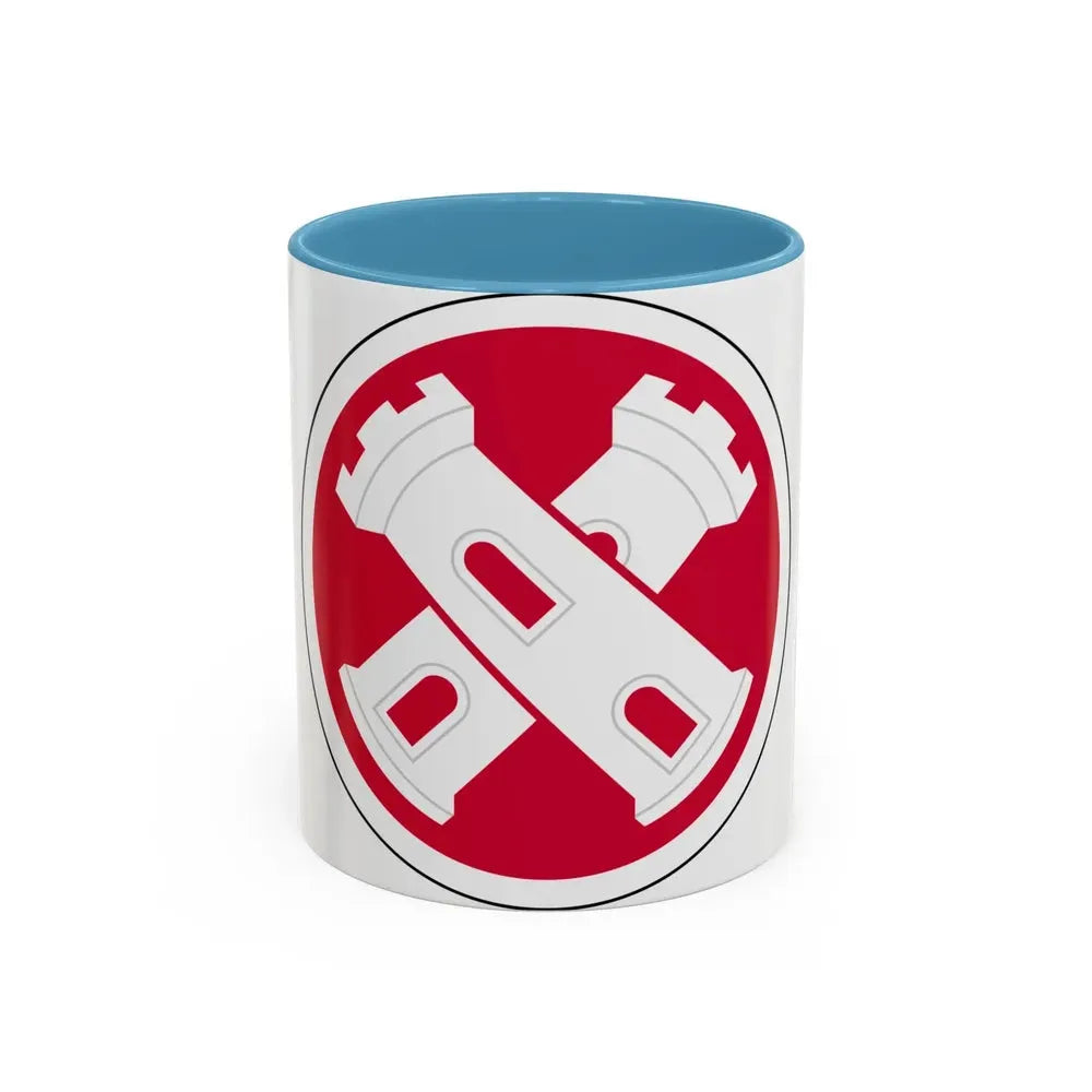 16th Engineer Brigade SSI (U.S. Army) Accent Coffee Mug 11oz Light Blue - Go Mug Yourself