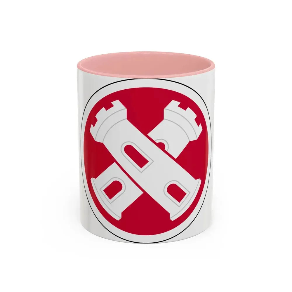 16th Engineer Brigade SSI (U.S. Army) Accent Coffee Mug 11oz Pink - Go Mug Yourself