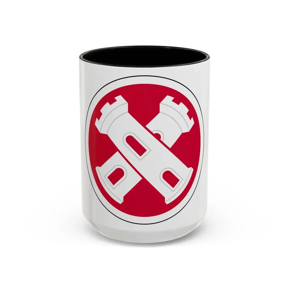 16th Engineer Brigade SSI (U.S. Army) Accent Coffee Mug 15oz Black - Go Mug Yourself