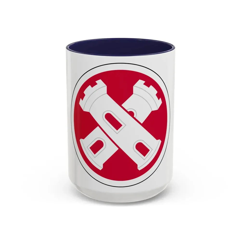 16th Engineer Brigade SSI (U.S. Army) Accent Coffee Mug 15oz Navy - Go Mug Yourself