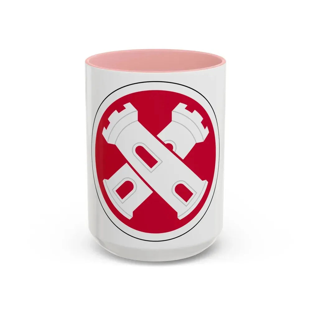 16th Engineer Brigade SSI (U.S. Army) Accent Coffee Mug 15oz Pink - Go Mug Yourself