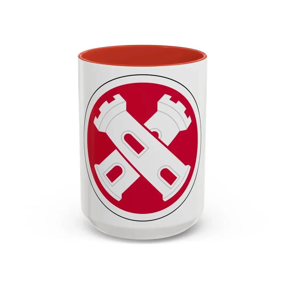 16th Engineer Brigade SSI (U.S. Army) Accent Coffee Mug 15oz Red - Go Mug Yourself