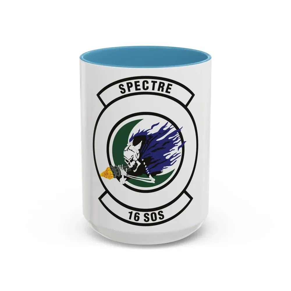 16th Special Operations Squadron (U.S. Air Force) Accent Coffee Mug 15oz Light Blue - Go Mug Yourself