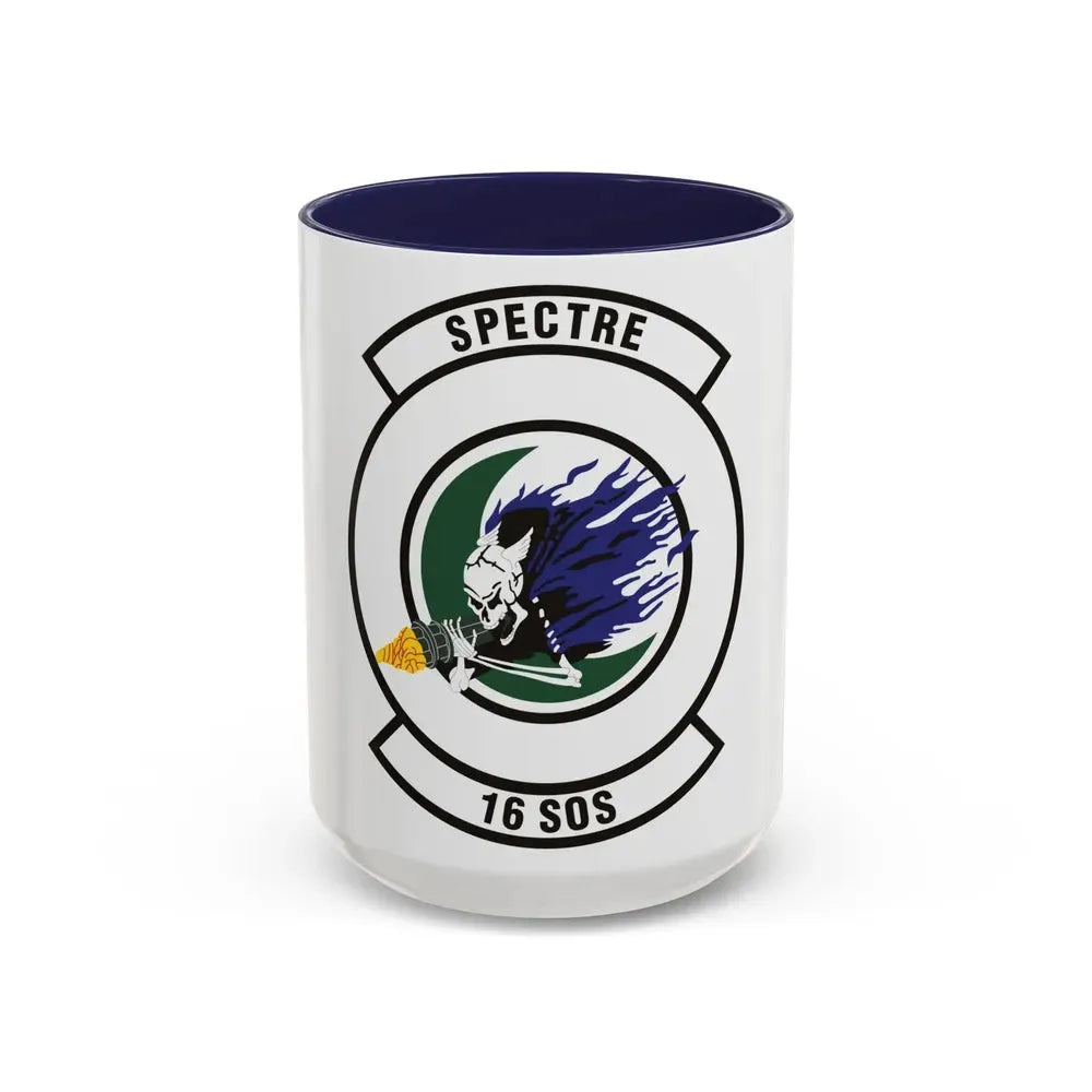 16th Special Operations Squadron (U.S. Air Force) Accent Coffee Mug 15oz Navy - Go Mug Yourself