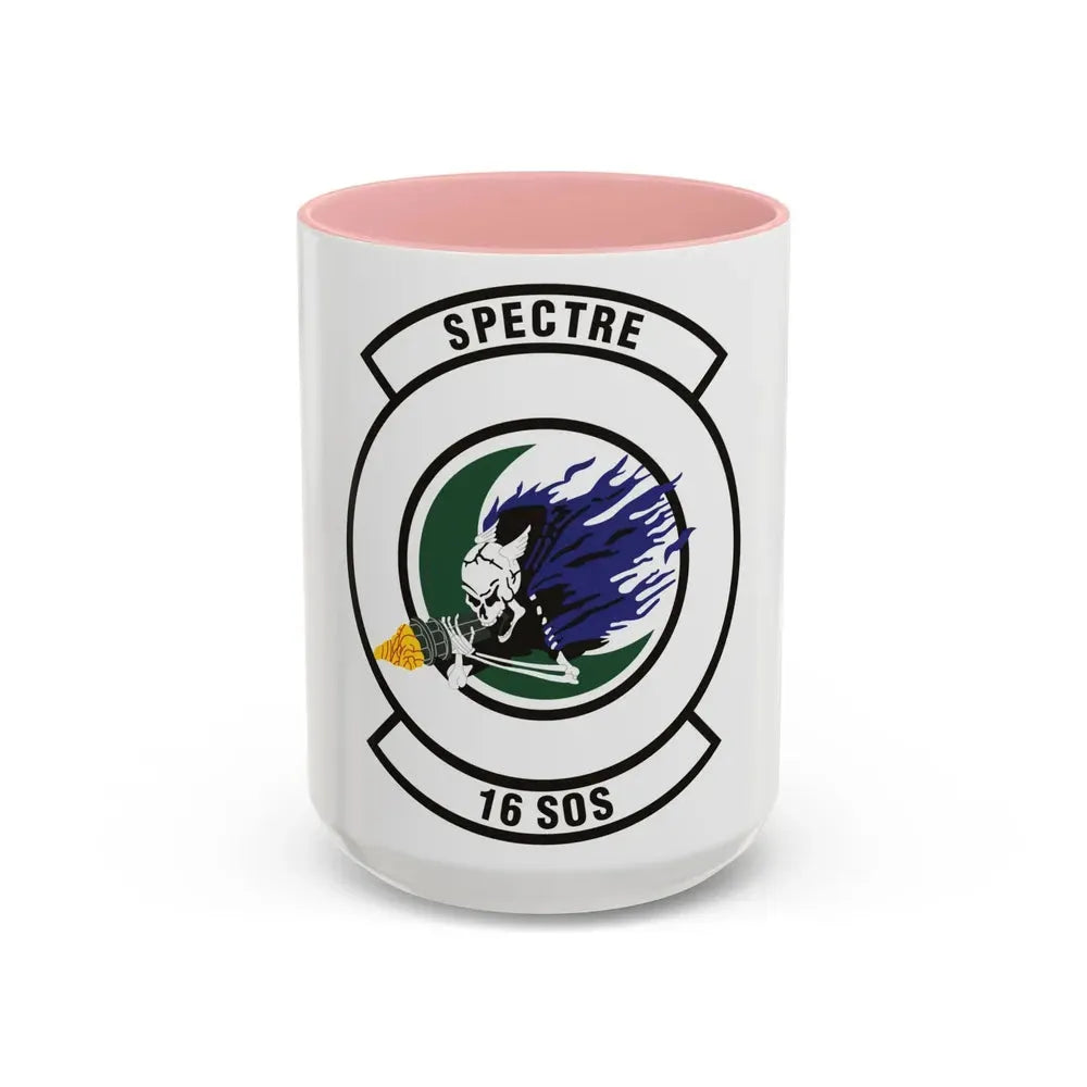 16th Special Operations Squadron (U.S. Air Force) Accent Coffee Mug 15oz Pink - Go Mug Yourself