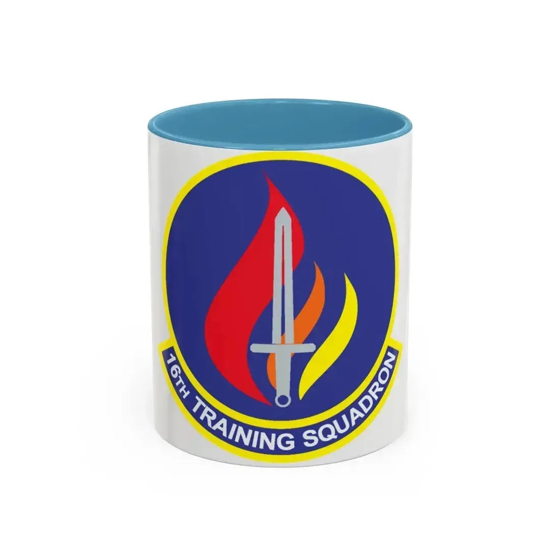 16th Training Squadron (U.S. Air Force) Accent Coffee Mug 11oz Light Blue - Go Mug Yourself