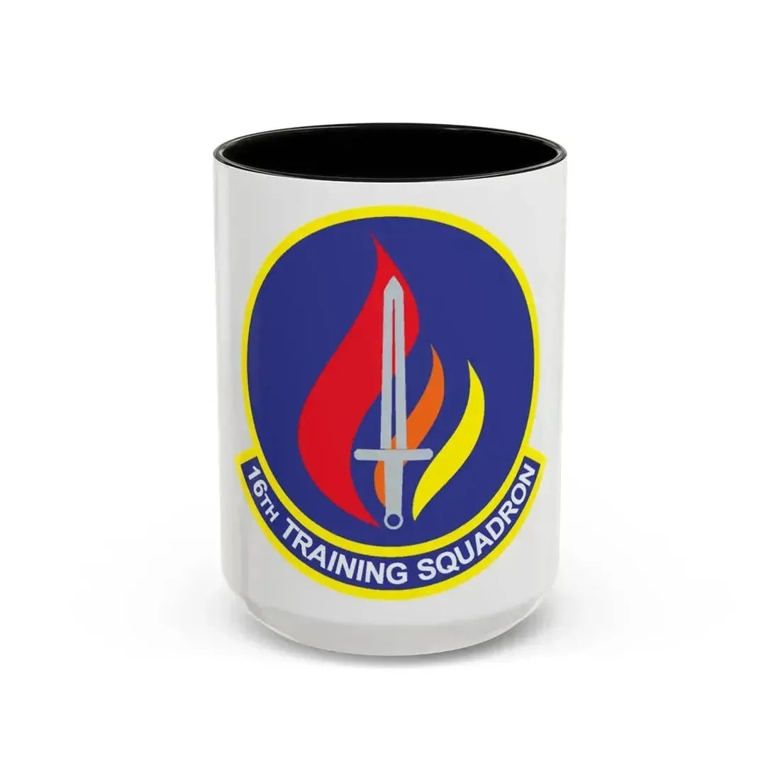 16th Training Squadron (U.S. Air Force) Accent Coffee Mug 15oz Black - Go Mug Yourself