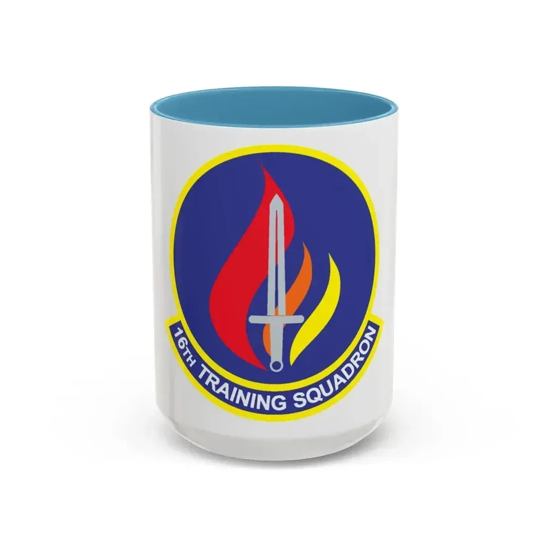 16th Training Squadron (U.S. Air Force) Accent Coffee Mug 15oz Light Blue - Go Mug Yourself