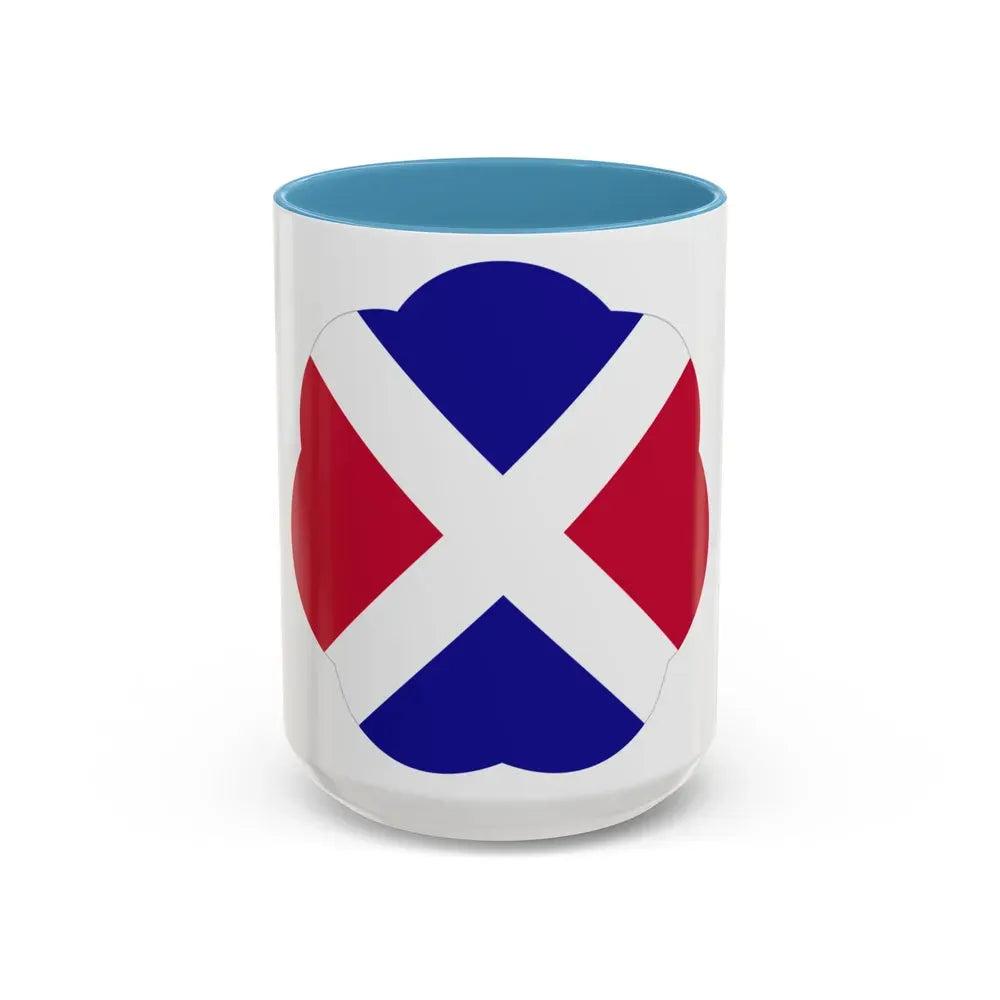 17 Infantry Division (U.S. Army) Accent Coffee Mug 15oz Light Blue - Go Mug Yourself