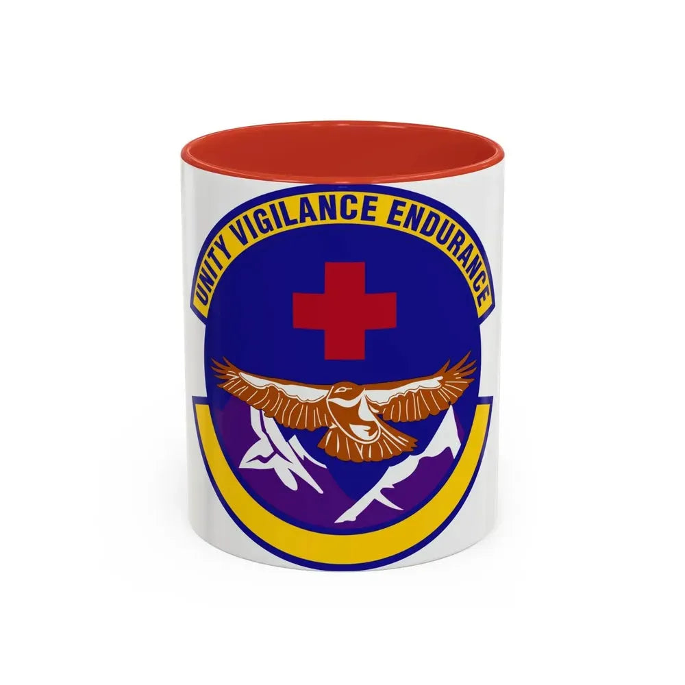 17 Operational Medical Readiness Squadron AETC (U.S. Air Force) Accent Coffee Mug 11oz Red - Go Mug Yourself