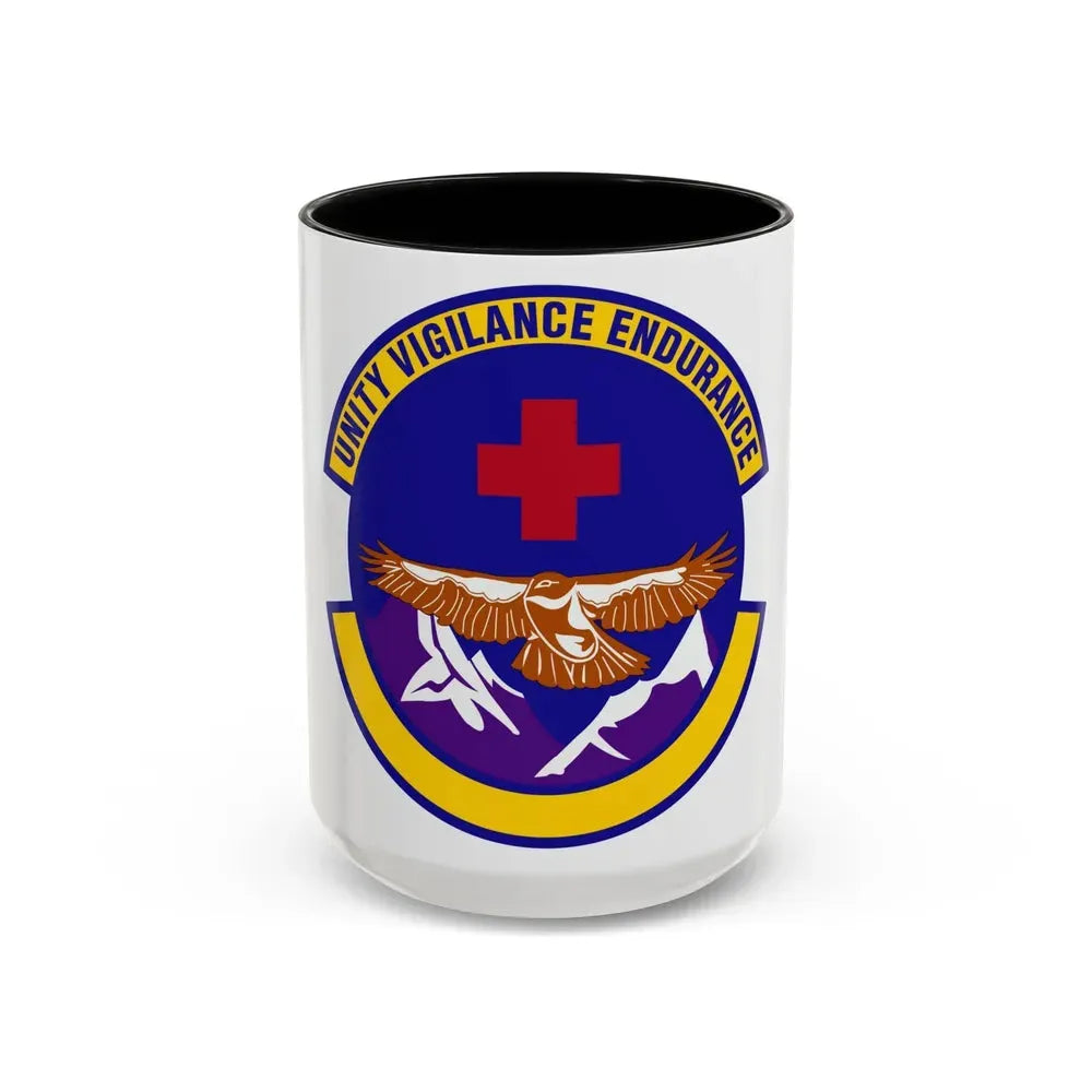 17 Operational Medical Readiness Squadron AETC (U.S. Air Force) Accent Coffee Mug 15oz Black - Go Mug Yourself
