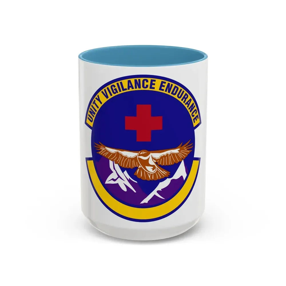 17 Operational Medical Readiness Squadron AETC (U.S. Air Force) Accent Coffee Mug 15oz Light Blue - Go Mug Yourself