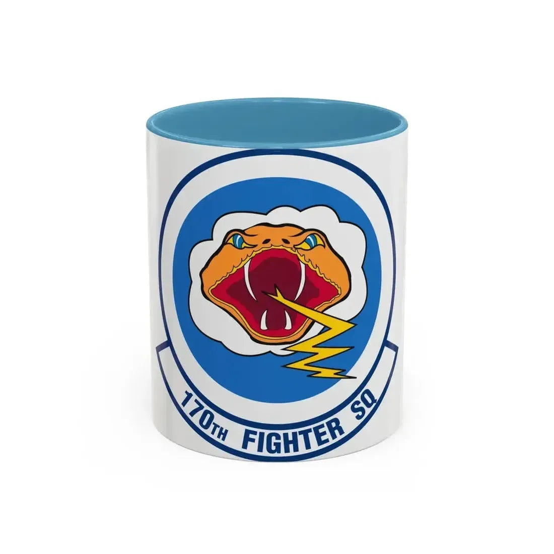 170 Fighter Squadron (U.S. Air Force) Accent Coffee Mug 11oz Light Blue - Go Mug Yourself