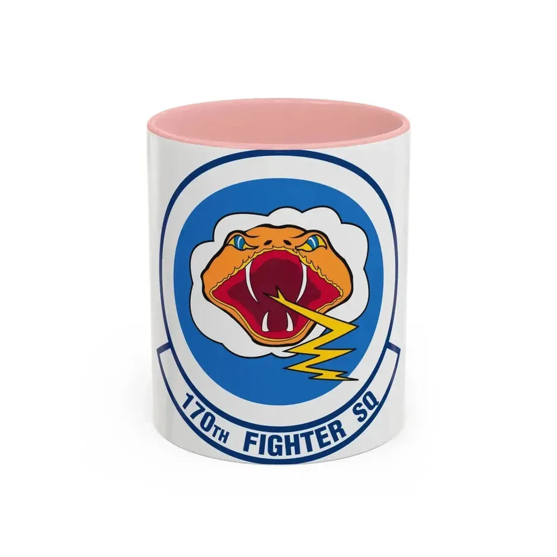 170 Fighter Squadron (U.S. Air Force) Accent Coffee Mug 11oz Pink - Go Mug Yourself