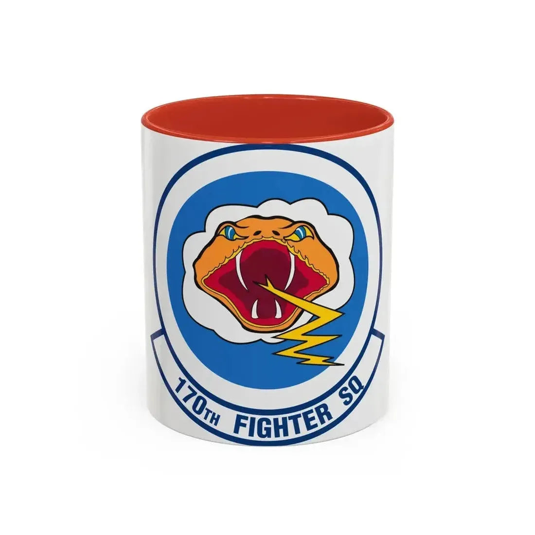 170 Fighter Squadron (U.S. Air Force) Accent Coffee Mug 11oz Red - Go Mug Yourself
