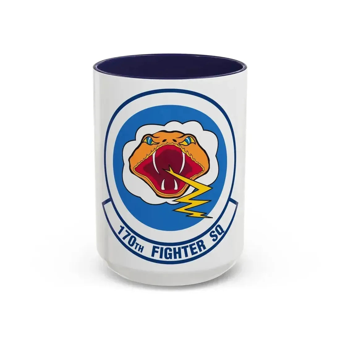 170 Fighter Squadron (U.S. Air Force) Accent Coffee Mug 15oz Navy - Go Mug Yourself