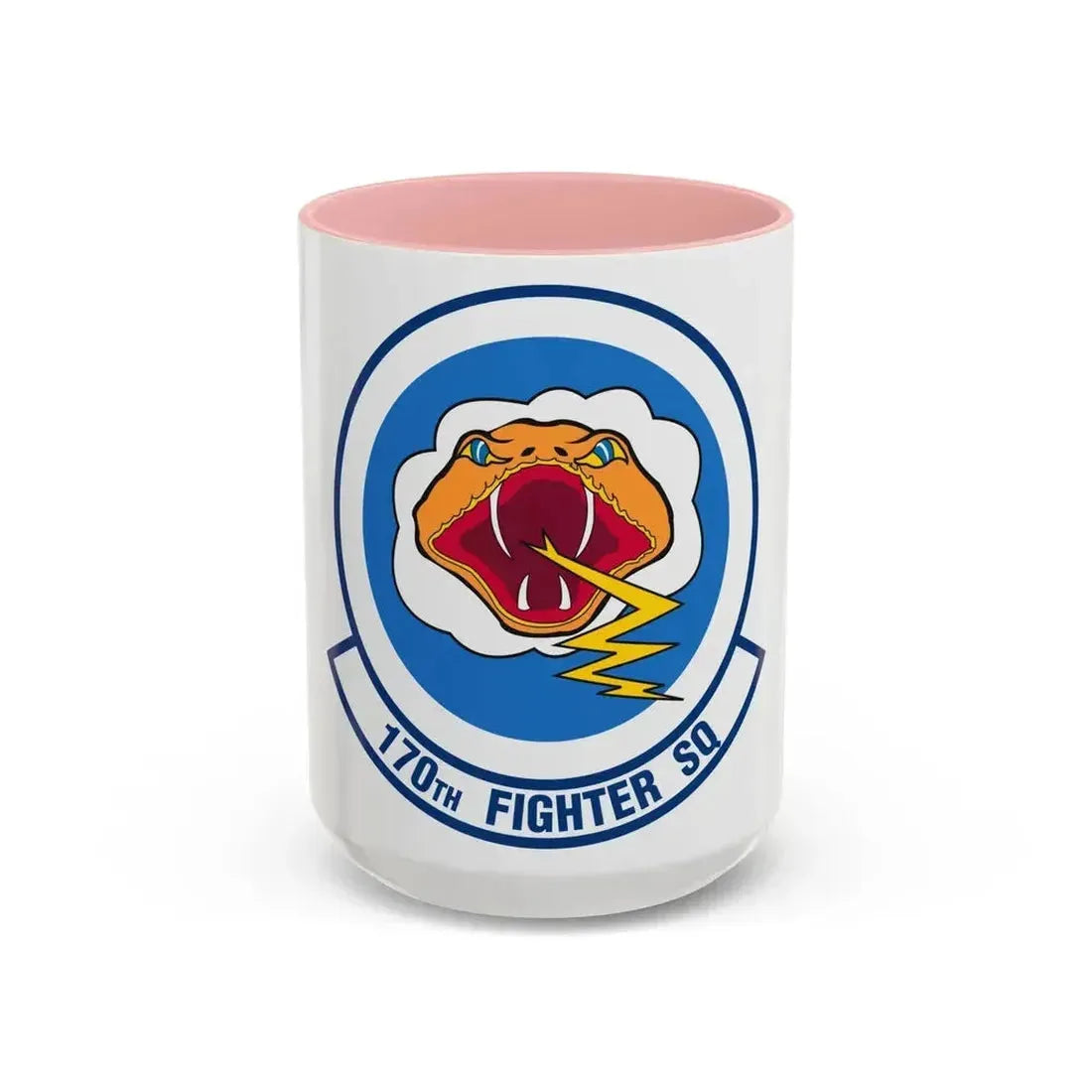 170 Fighter Squadron (U.S. Air Force) Accent Coffee Mug 15oz Pink - Go Mug Yourself