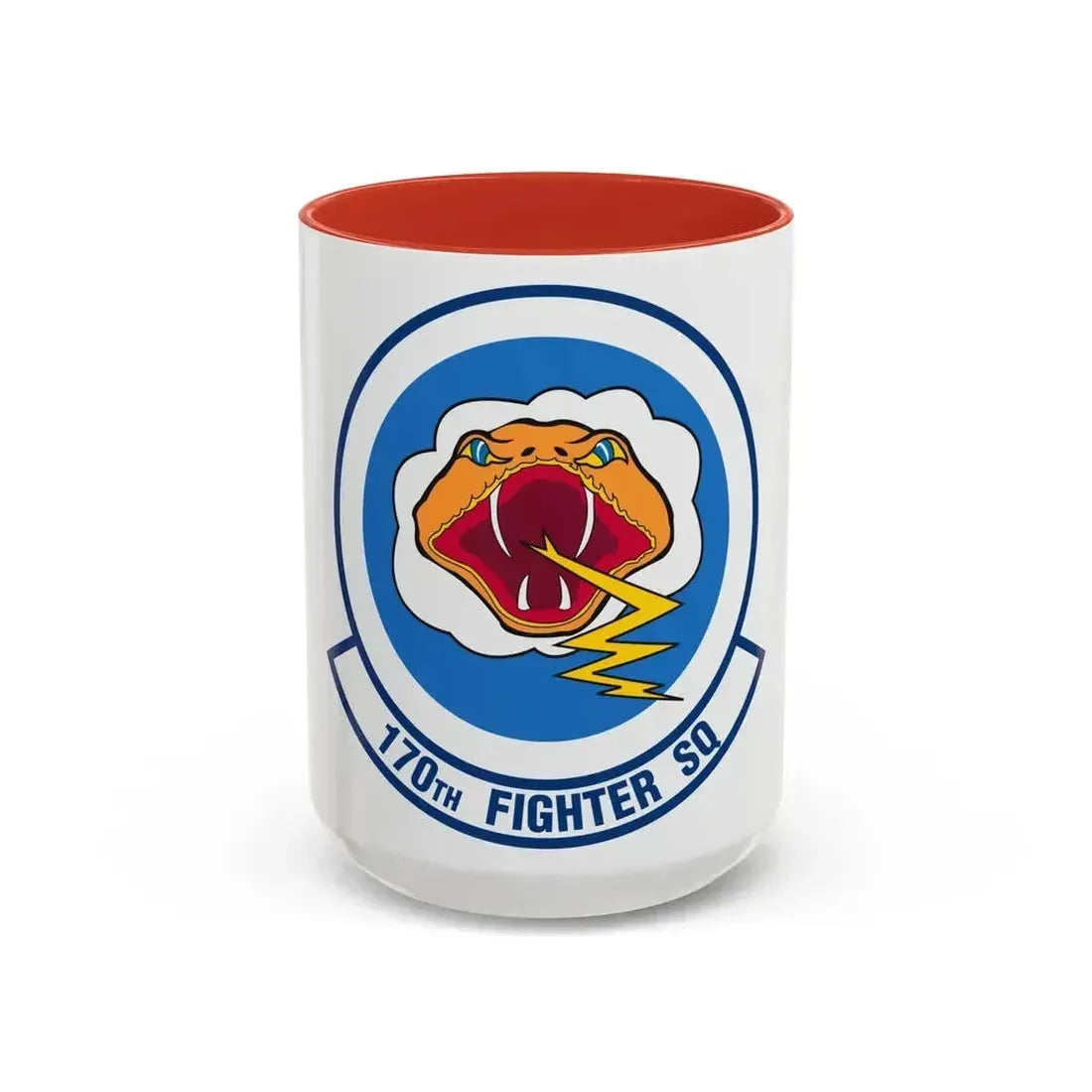 170 Fighter Squadron (U.S. Air Force) Accent Coffee Mug 15oz Red - Go Mug Yourself