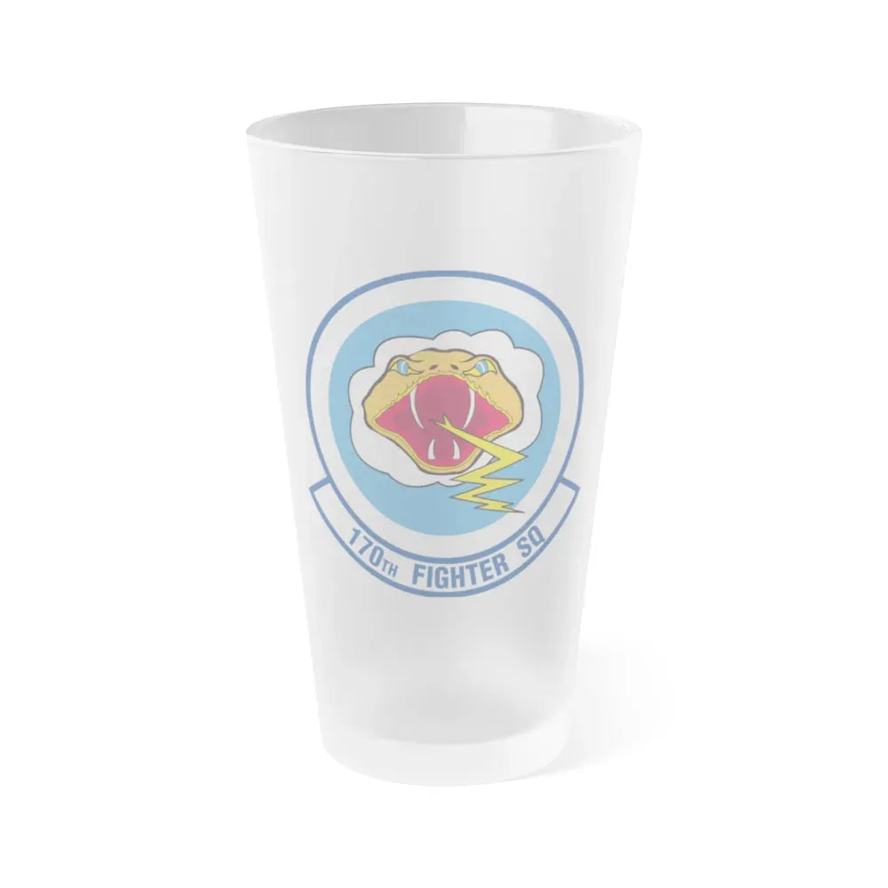 170 Fighter Squadron (U.S. Air Force) Frosted Pint Glass 16oz 16oz Frosted - Go Mug Yourself