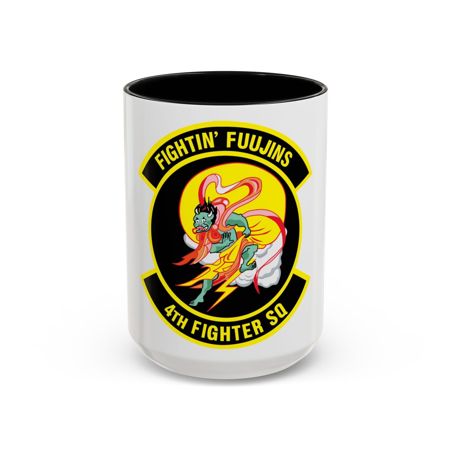 4th Fighter SQ Fightin' Fuujins (U.S. Air Force) Accent Coffee Mug