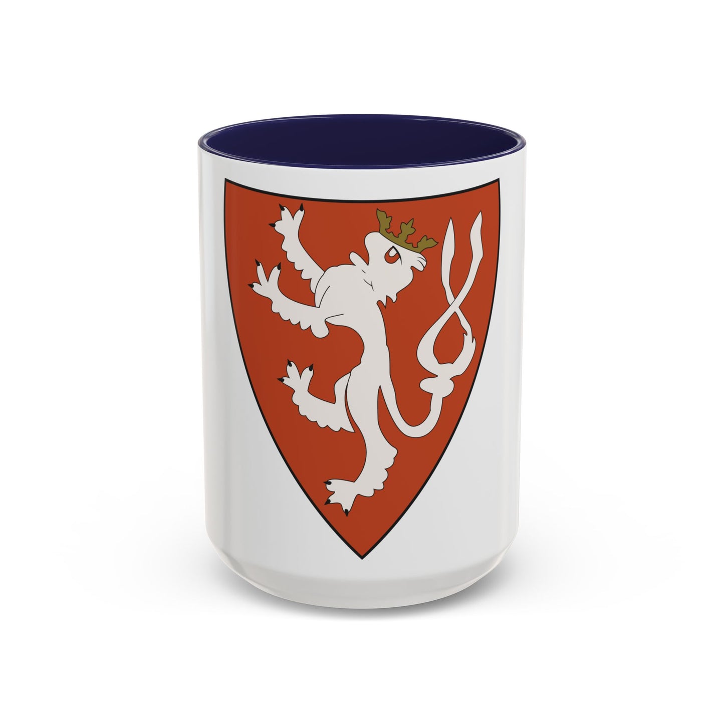 Lesser coat of arms of the Kingdom of Bohemia (Wenceslaus II of Bohemia) - Accent Coffee Mug