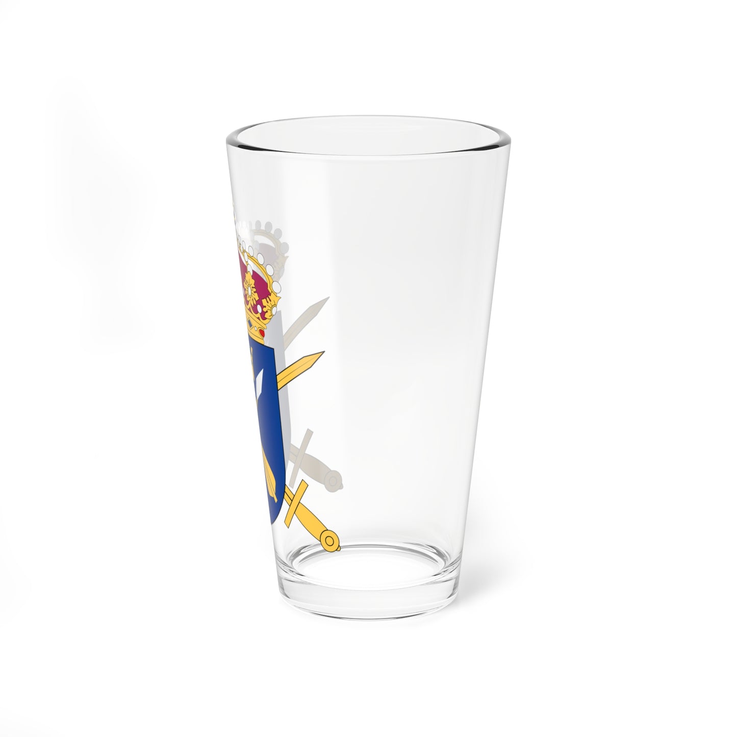 Dalregementsgruppen vapen (Sweden) (Coat of Arms) Pint Glass 16oz