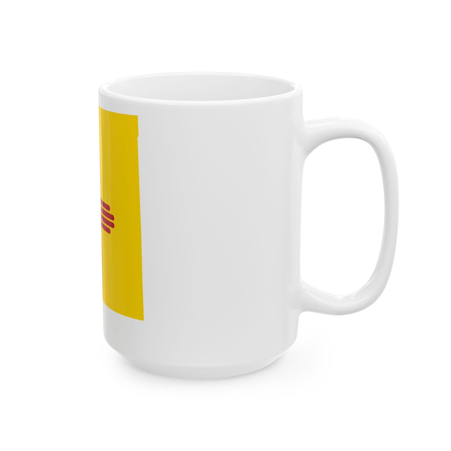 Flag-map of New Mexico (United States) White Coffee Mug
