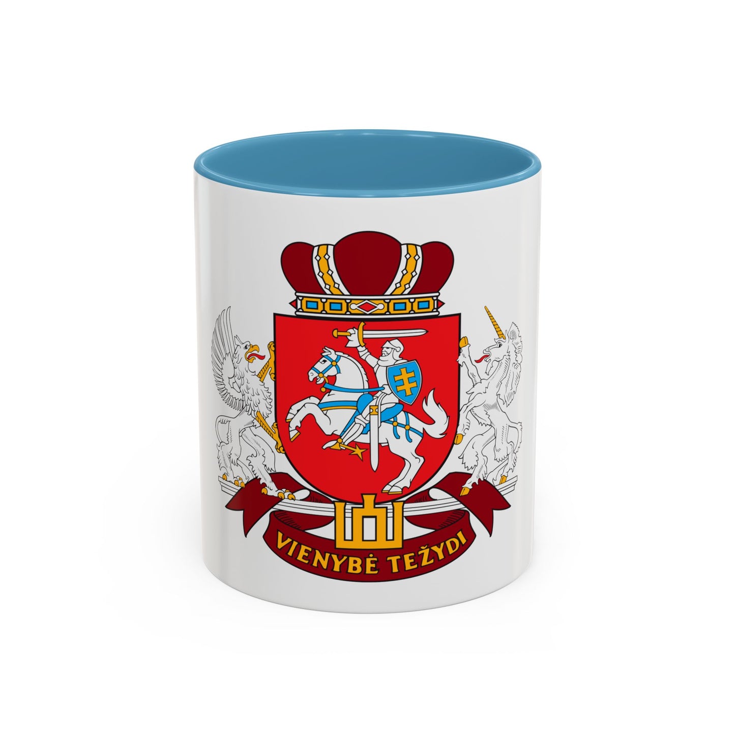 Coat of arms of the Seimas of Lithuania - Accent Coffee Mug