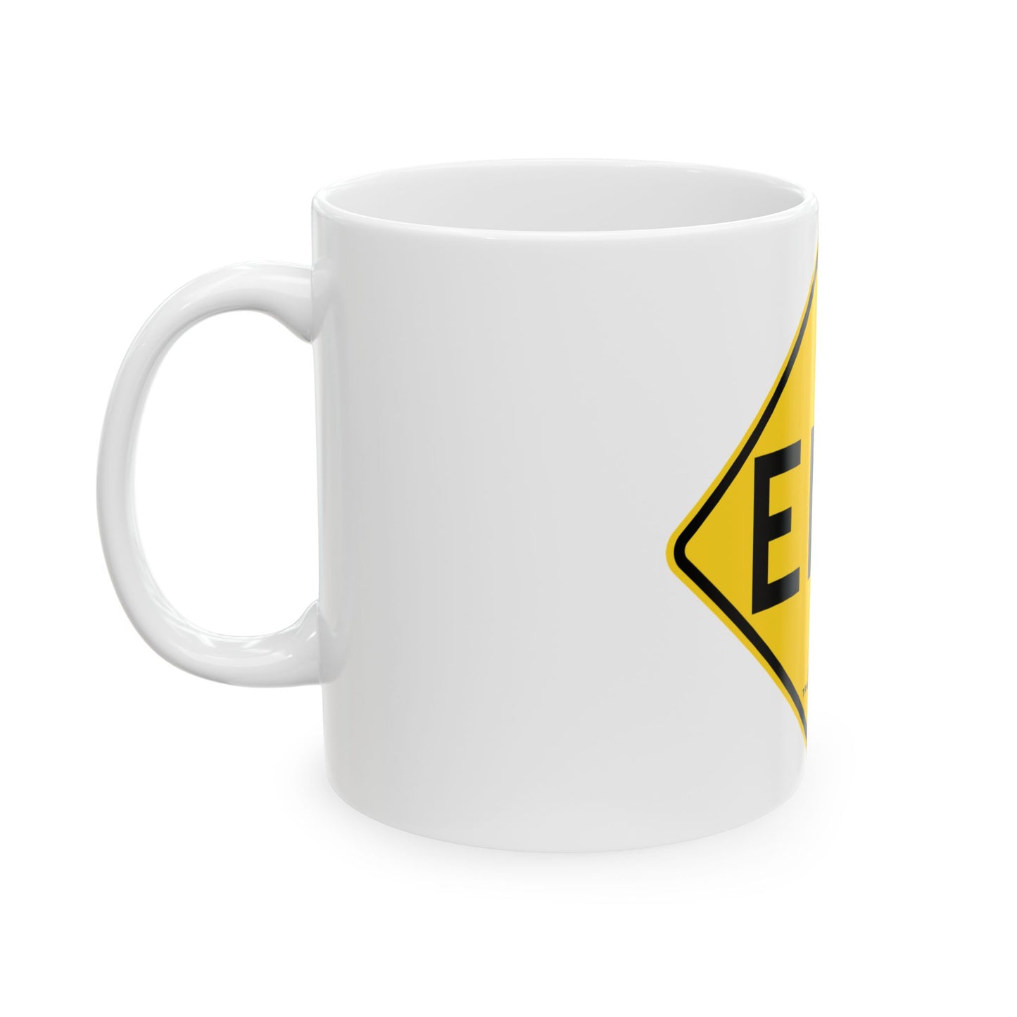 NYCDOT W14-5 (New York) (Road Sign) White Coffee Mug