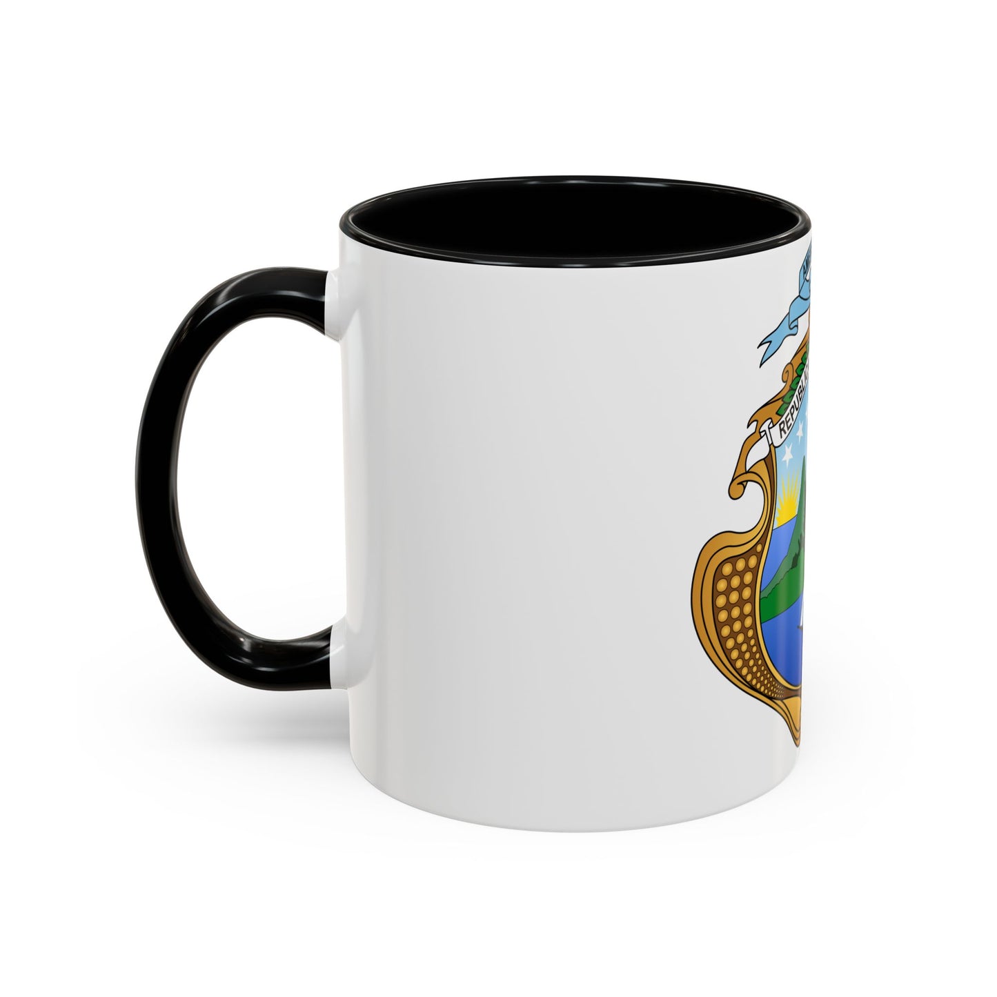Coat of arms of Costa Rica (1964-1998) - Accent Coffee Mug