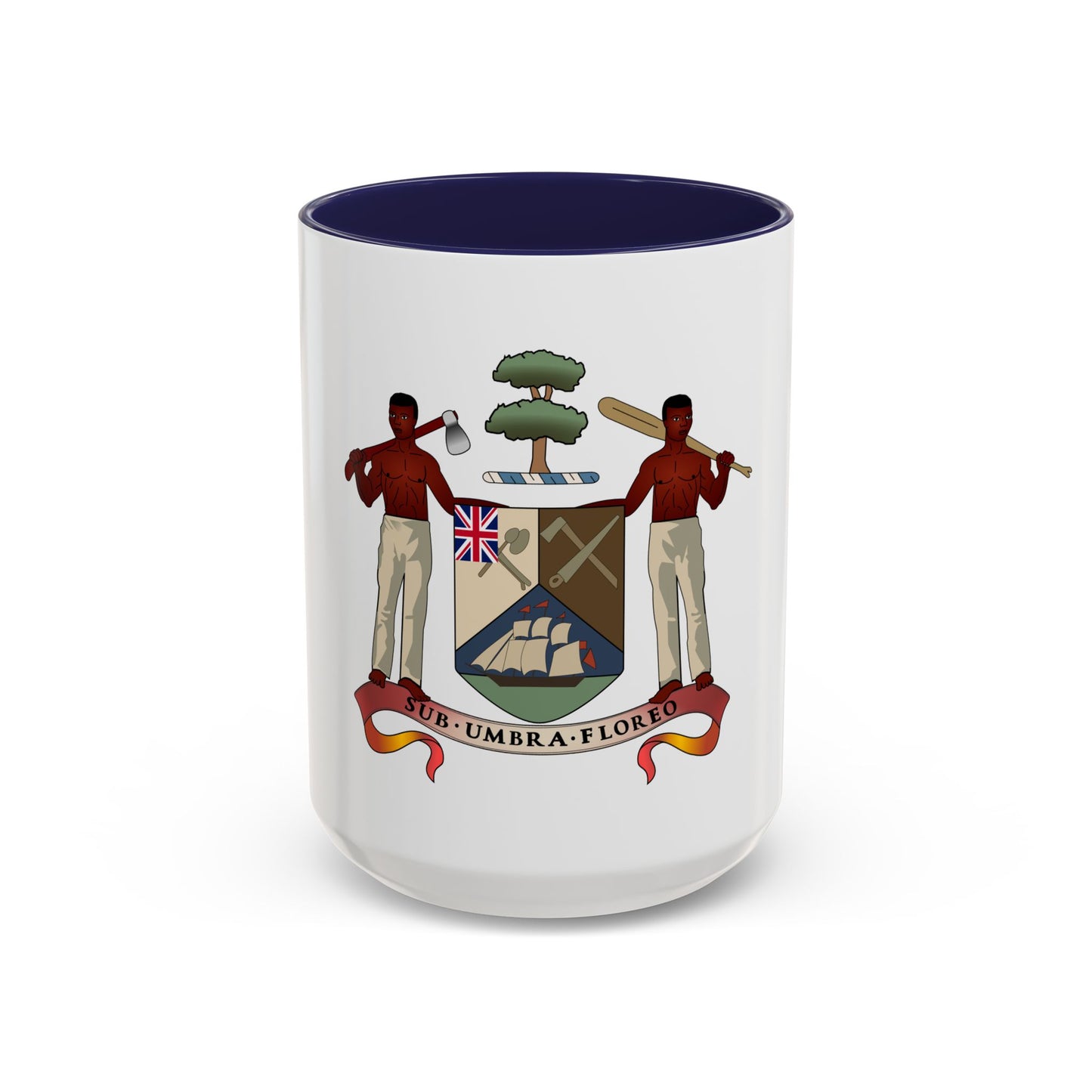 Coat of arms of British Honduras (1907-1967) - Accent Coffee Mug