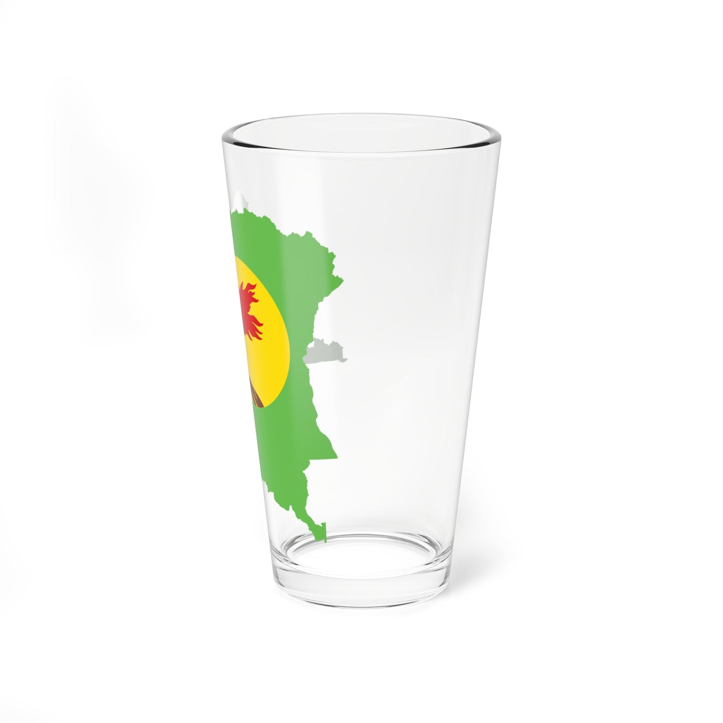 Flag map of Zaire 1971-1997 (Congo) Pint Glass 16oz