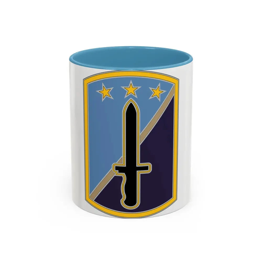 170TH INFANTRY BRIGADE (U.S. Army) Accent Coffee Mug 11oz Light Blue - Go Mug Yourself