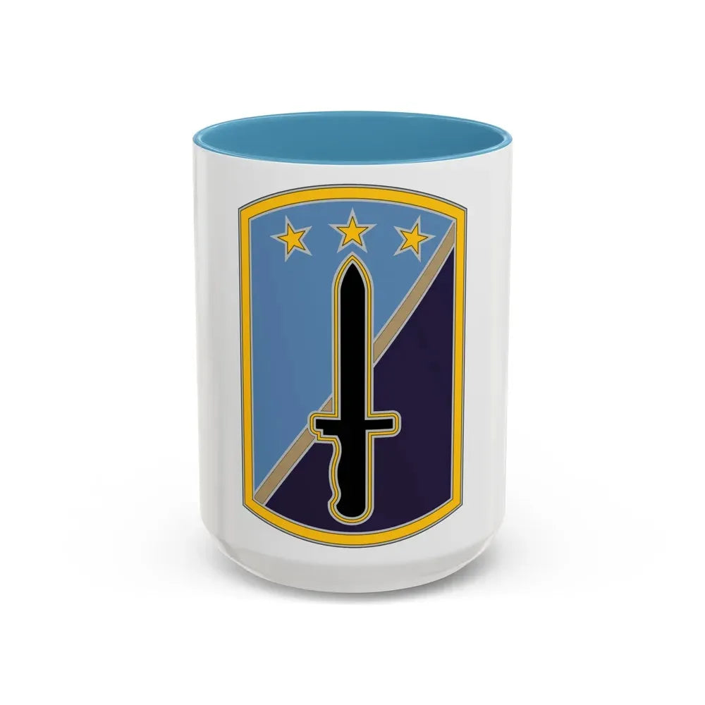 170TH INFANTRY BRIGADE (U.S. Army) Accent Coffee Mug 15oz Light Blue - Go Mug Yourself