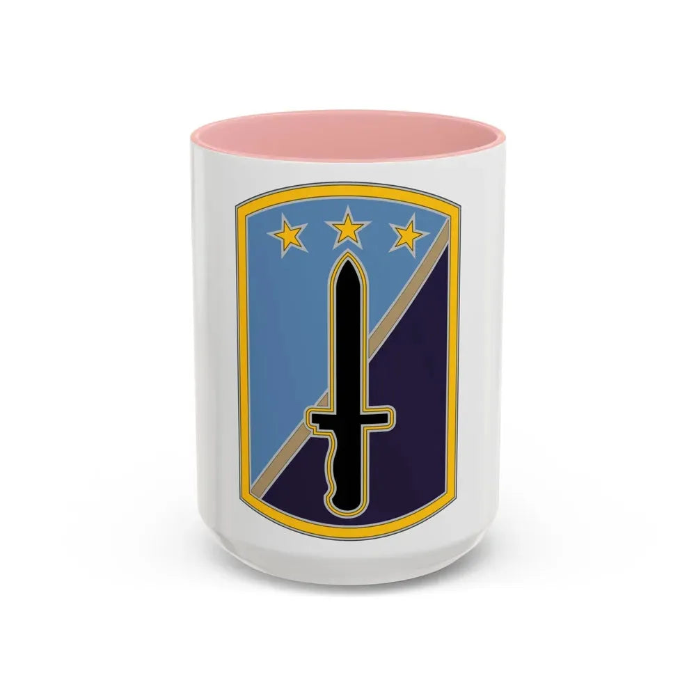 170TH INFANTRY BRIGADE (U.S. Army) Accent Coffee Mug 15oz Pink - Go Mug Yourself