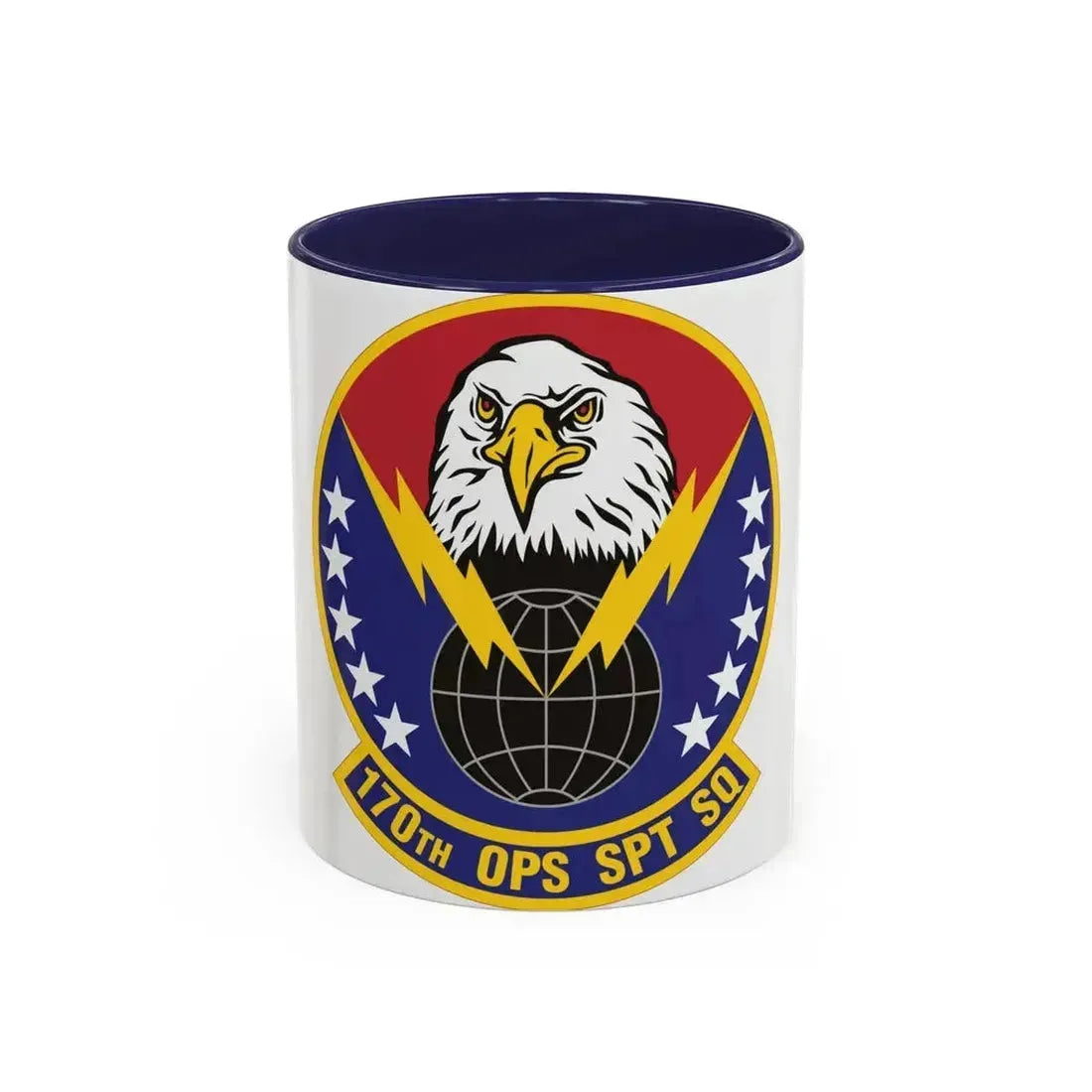 170th Operations Support Squadron (U.S. Air Force) Accent Coffee Mug 11oz Navy - Go Mug Yourself