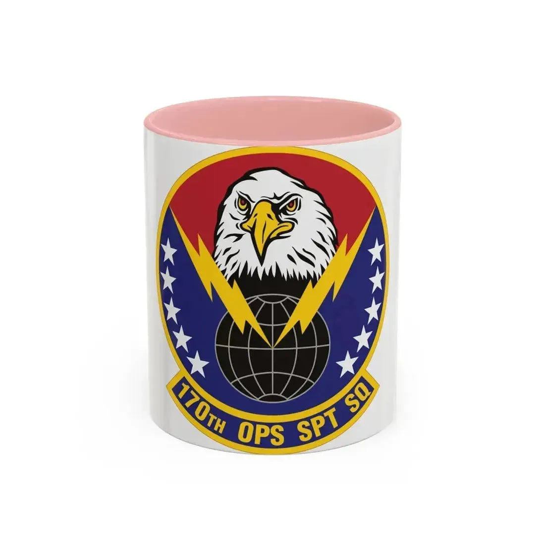 170th Operations Support Squadron (U.S. Air Force) Accent Coffee Mug 11oz Pink - Go Mug Yourself