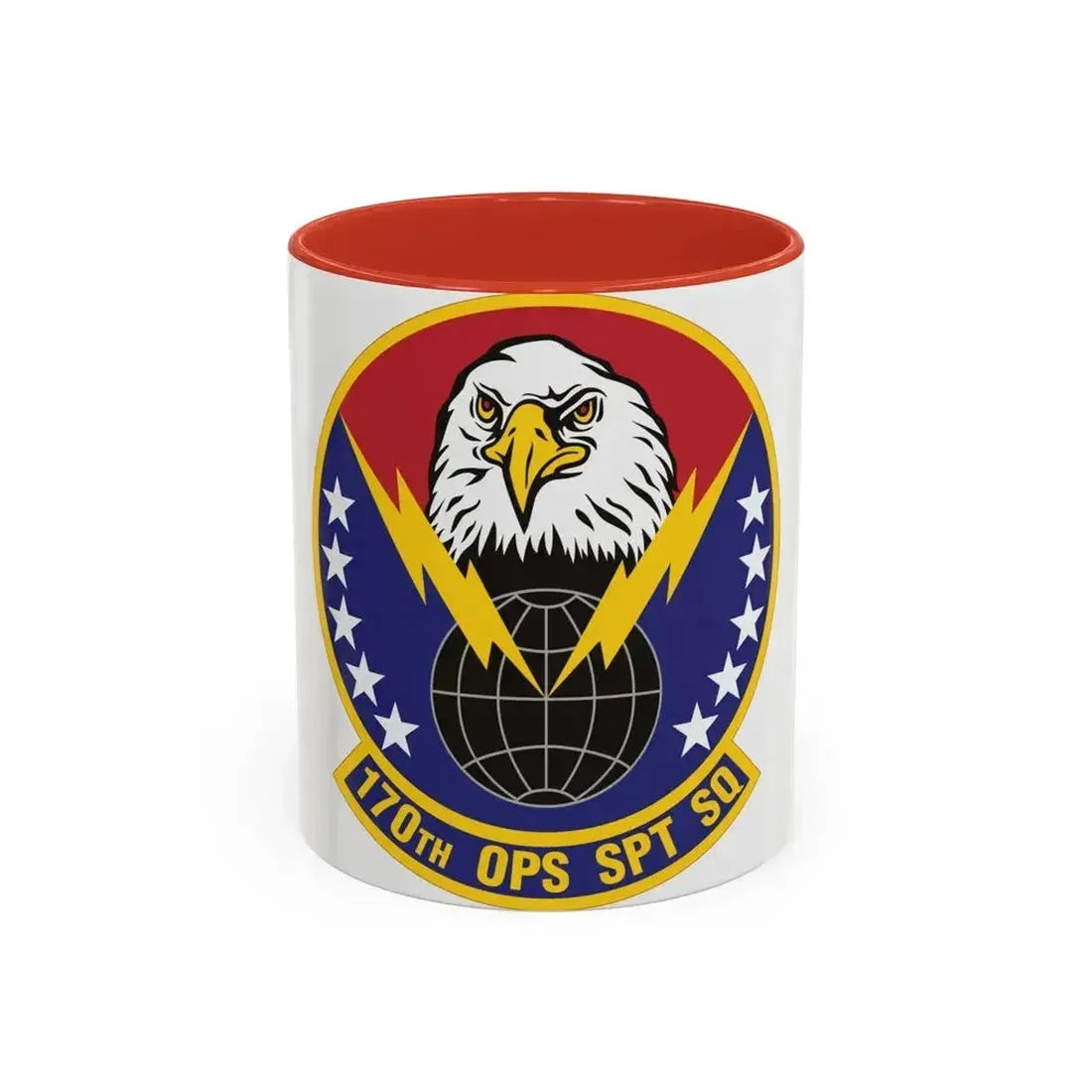 170th Operations Support Squadron (U.S. Air Force) Accent Coffee Mug 11oz Red - Go Mug Yourself